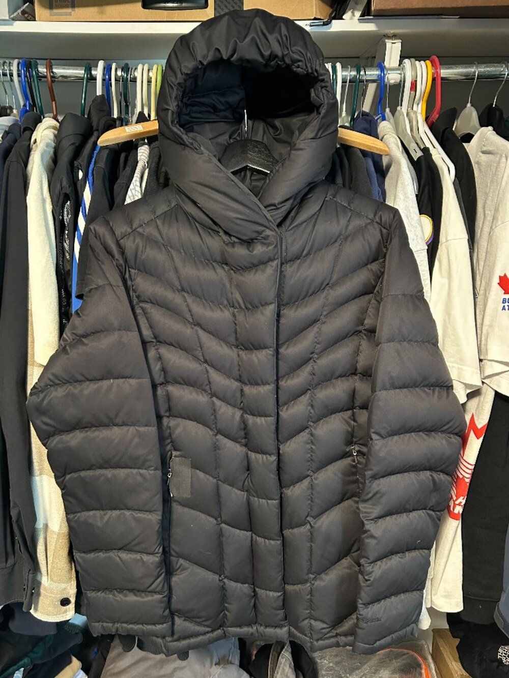 Patagonia Parka Black Outdoor Gorpcore Puffer Jacket Women's - Fit M